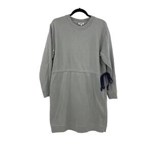 Sleepy Jones Nightgown Womens Small Gray Sleep Night Dress Pajamas Sweatshirt